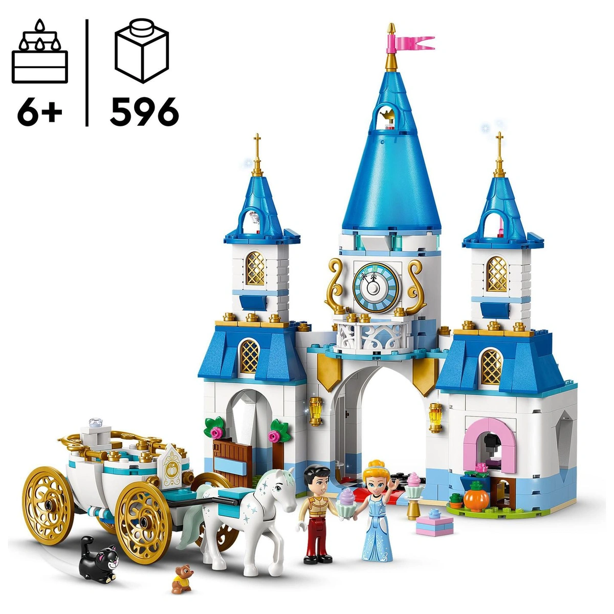 LEGO Disney Princess Cinderella Castle, Horse Carriage 43275