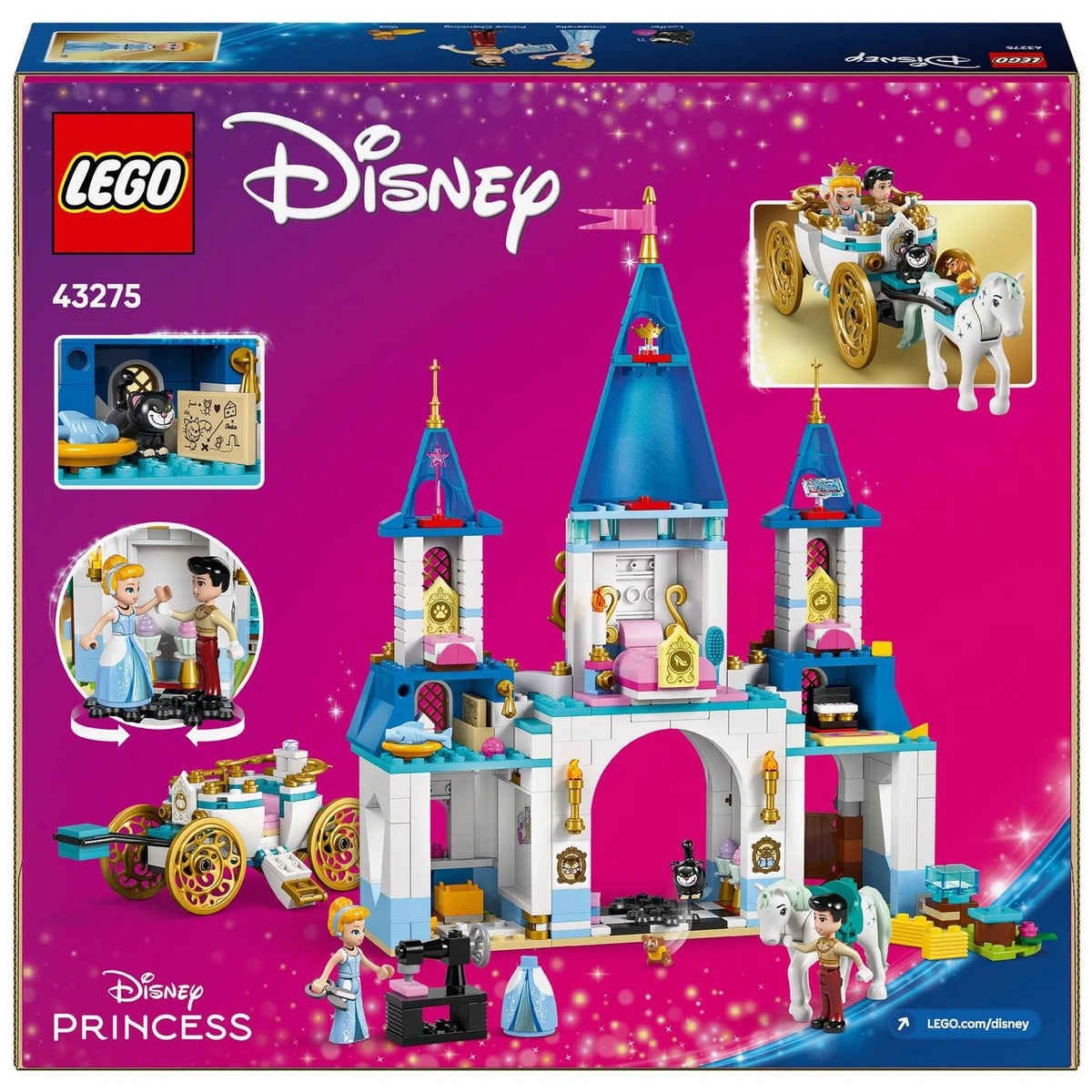 LEGO Disney Princess Cinderella Castle, Horse Carriage 43275