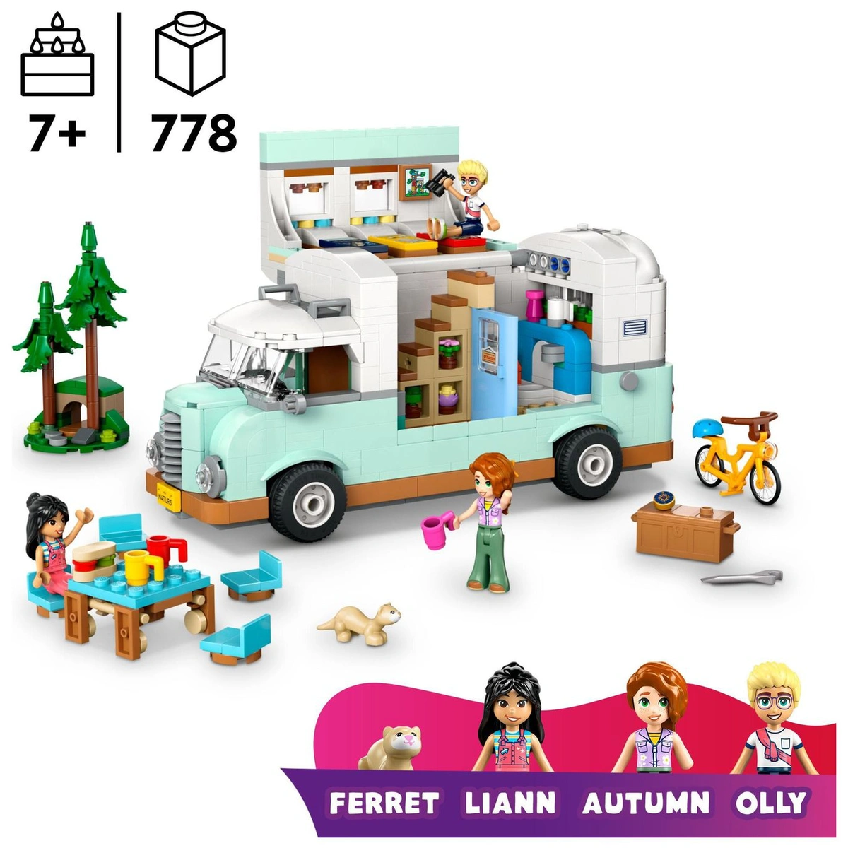 LEGO Friends Friendship Camper Van Adventure Toy Set 42663