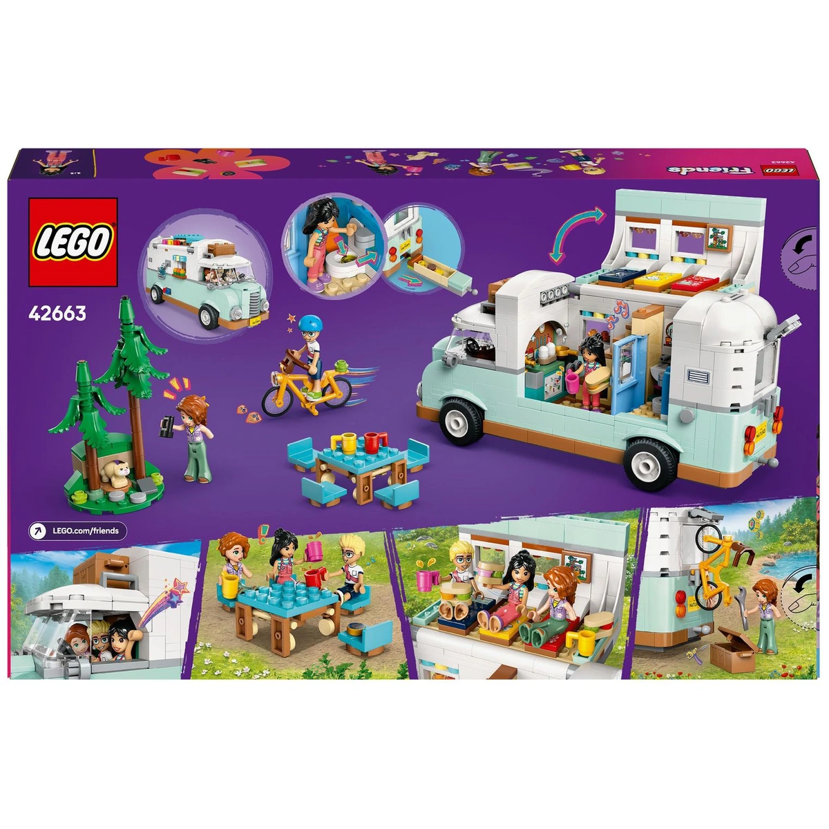 LEGO Friends Friendship Camper Van Adventure Toy Set 42663