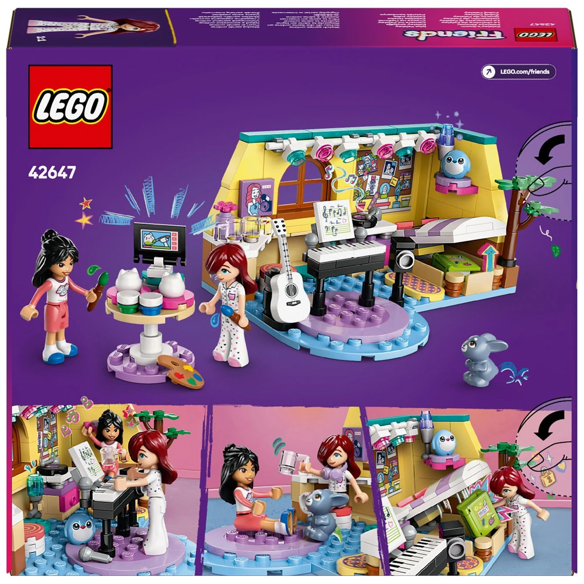 LEGO Friends Paisley's Room Set with Toy Instruments 42647