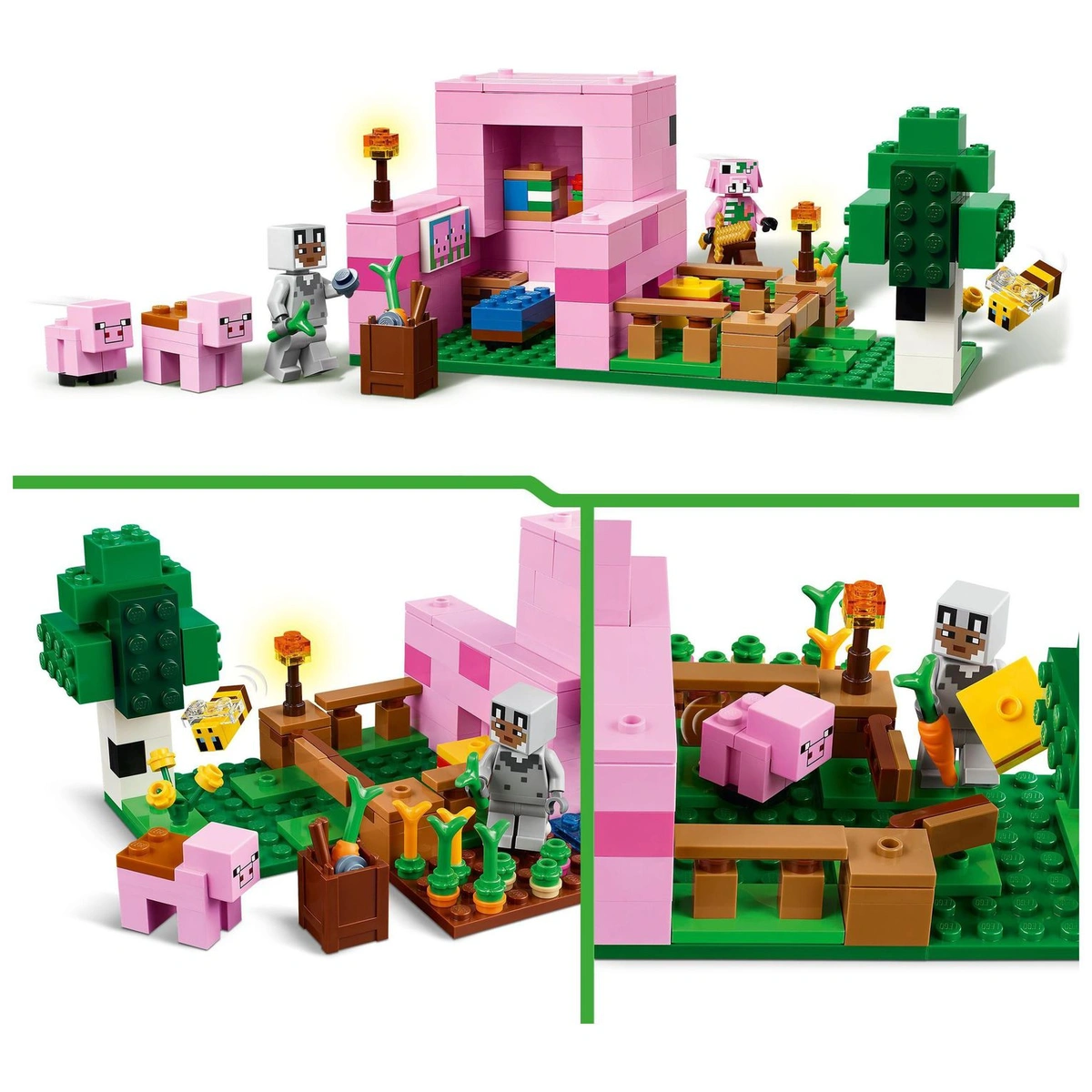 LEGO Minecraft The Baby Pig House with Animal Toys 21268