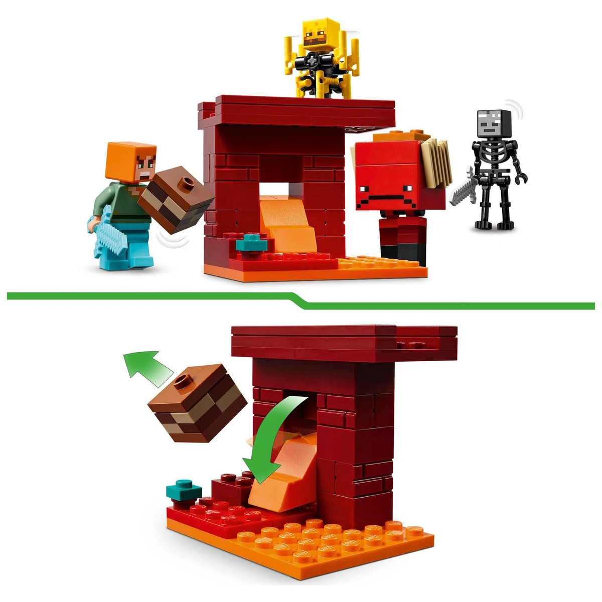 LEGO Minecraft The Nether Lava Battle Building Toy 21266