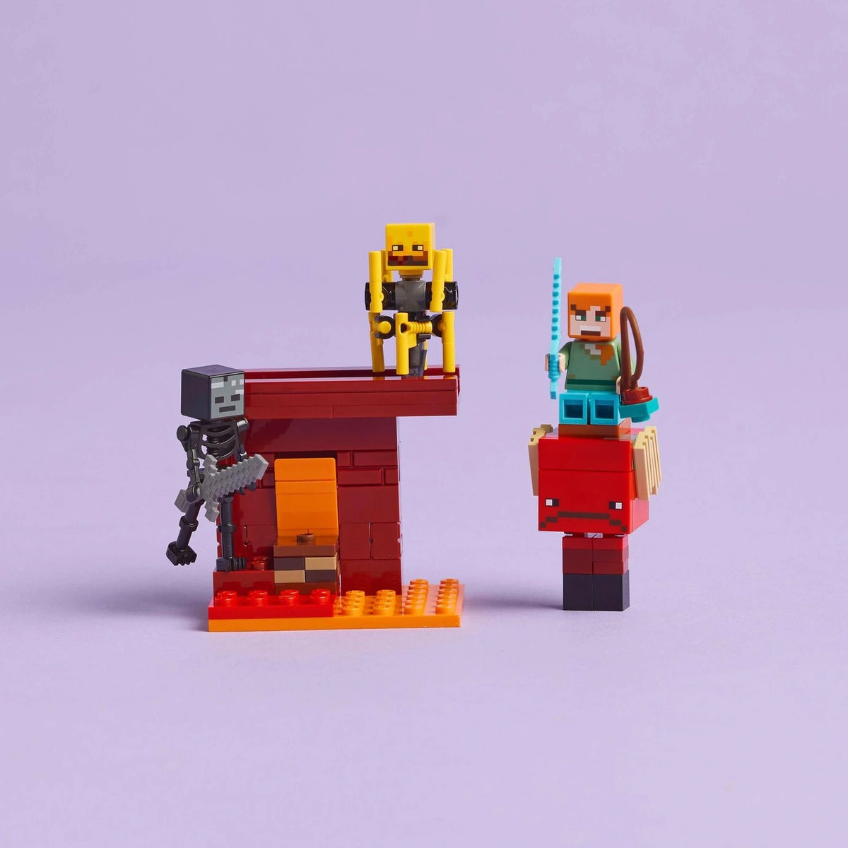LEGO Minecraft The Nether Lava Battle Building Toy 21266
