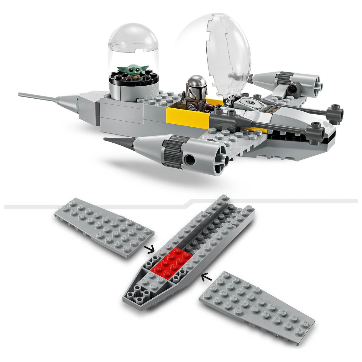 LEGO Star Wars Mando and Grogu's N-1 Starfighter Set 75410