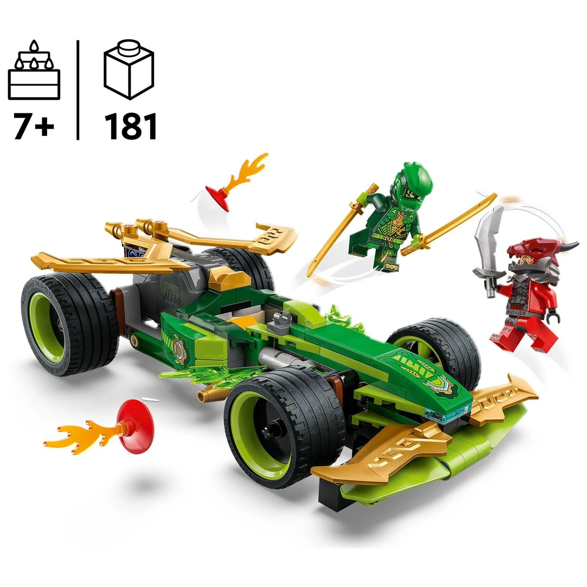 LEGO NINJAGO Lloyd's Pull-Back Race Car Toy, Ninja Set 71828