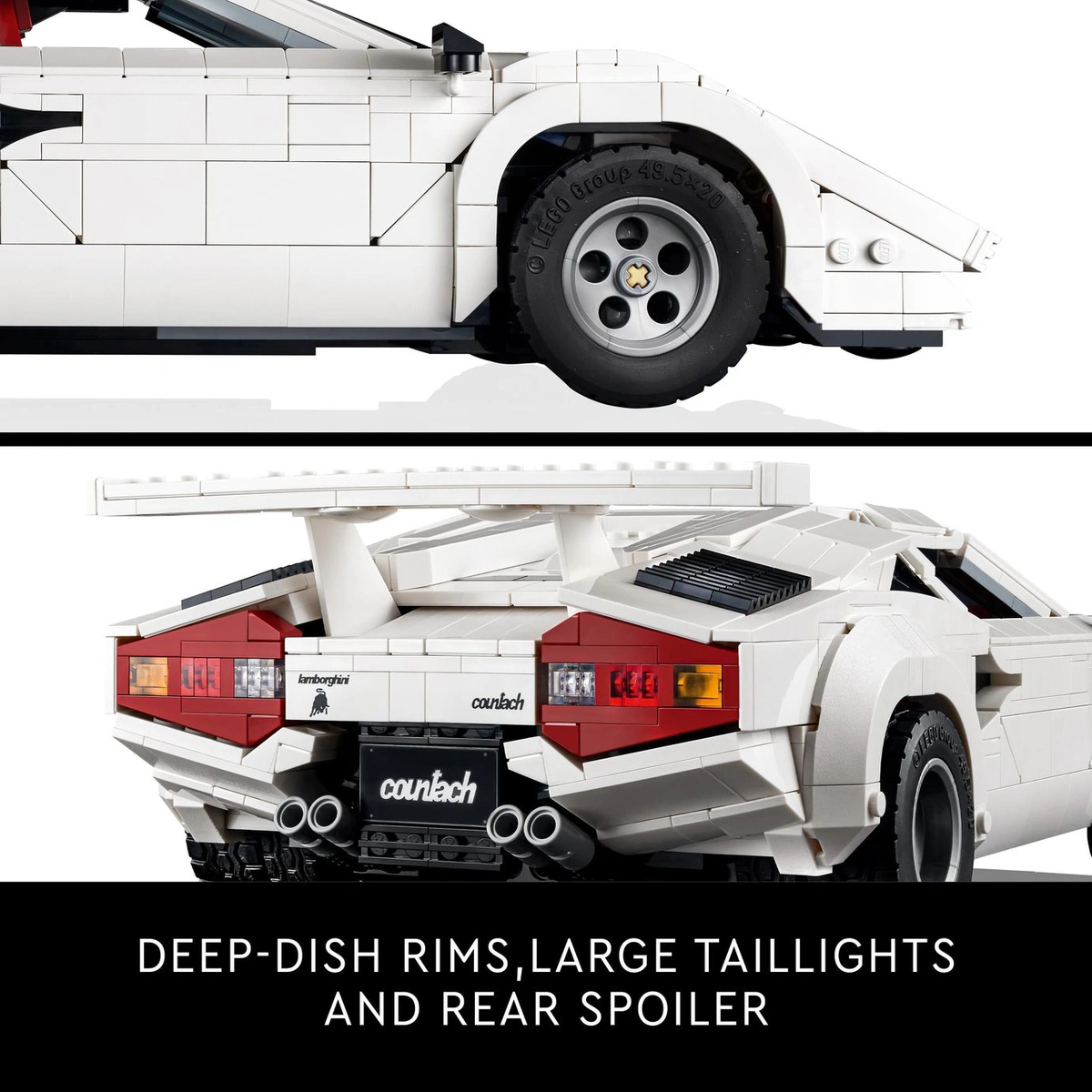LEGO Icons Lamborghini Countach 5000 Quattrovalvole 10337