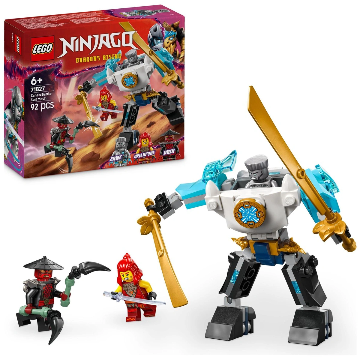 LEGO NINJAGO Zane's Battle Suit Mech Ninja Toy Set 71827