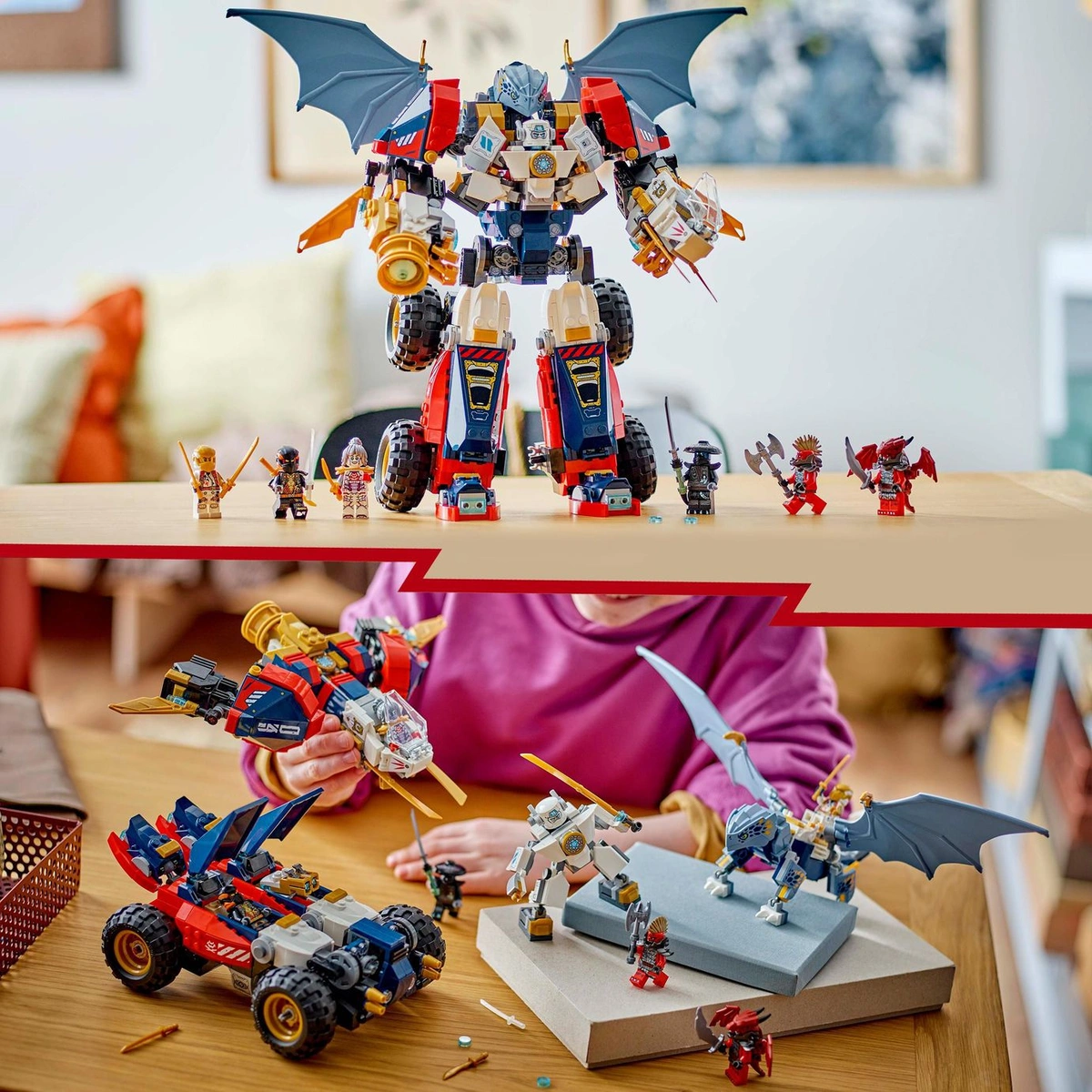 LEGO NINJAGO 4in1 Zane's Ultra Combiner Mech Ninja Toy 71834