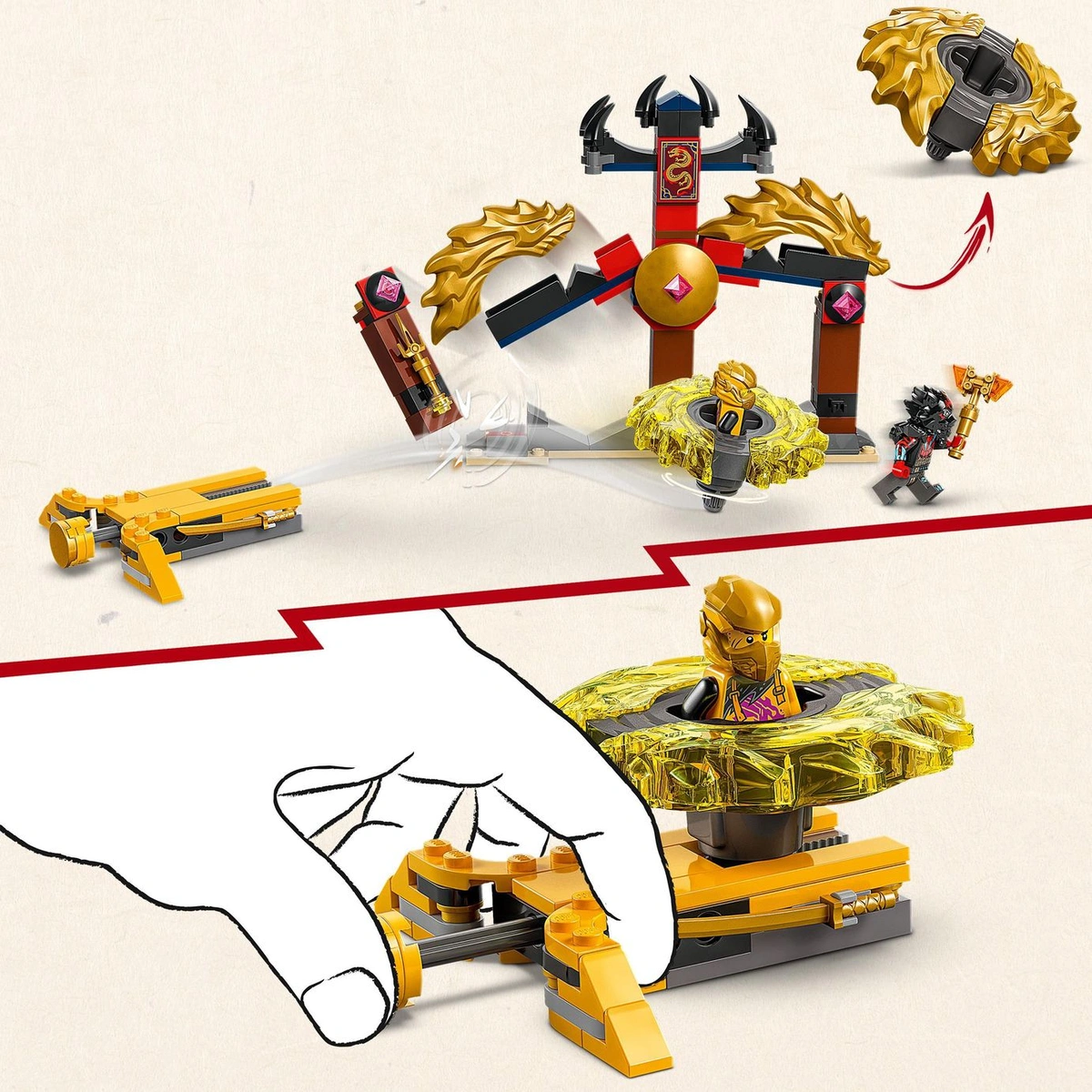LEGO NINJAGO Dragon Spinjitzu Battle Pack Building Toy 71826