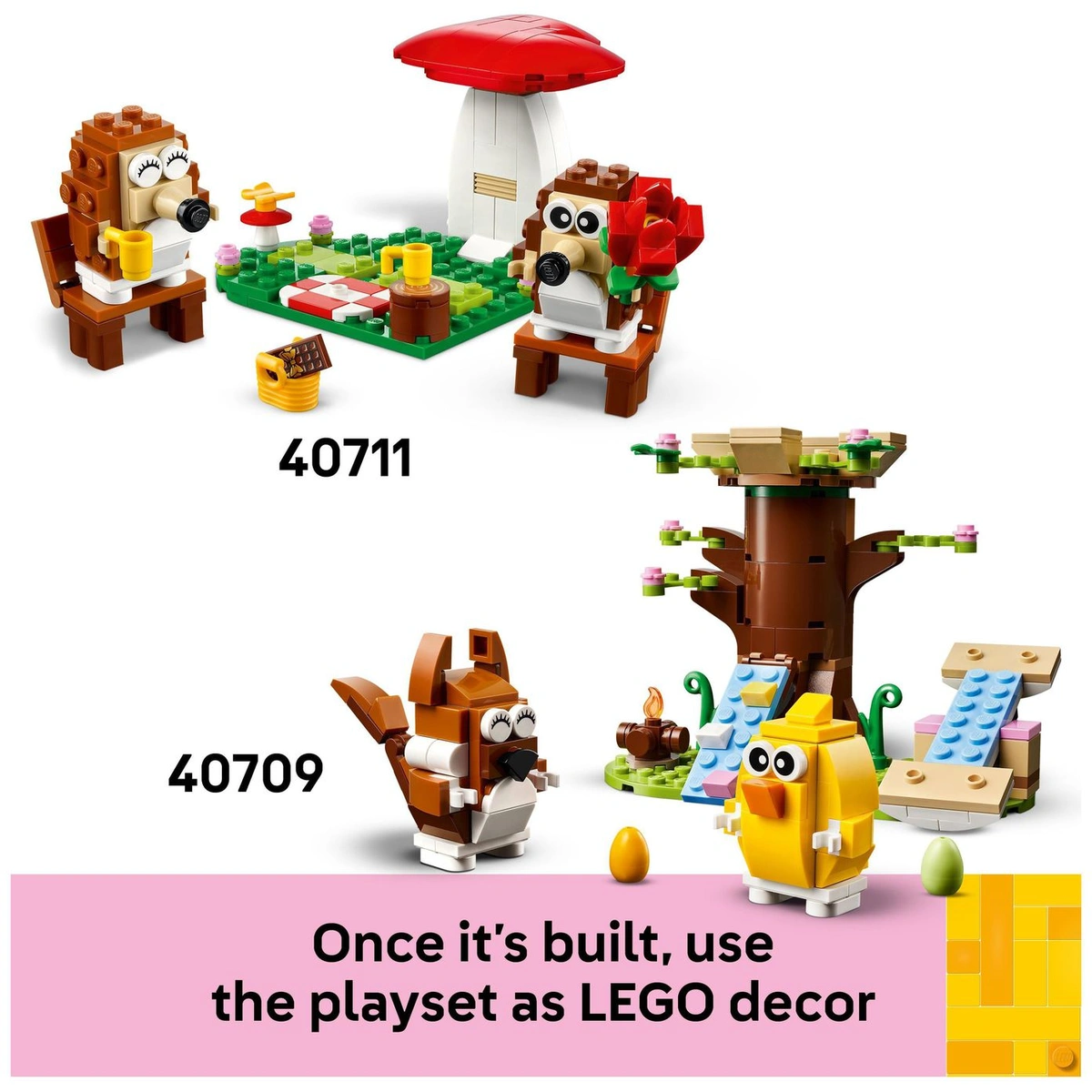 LEGO Hedgehog Picnic Date Set with Toy Animal Figures 40711