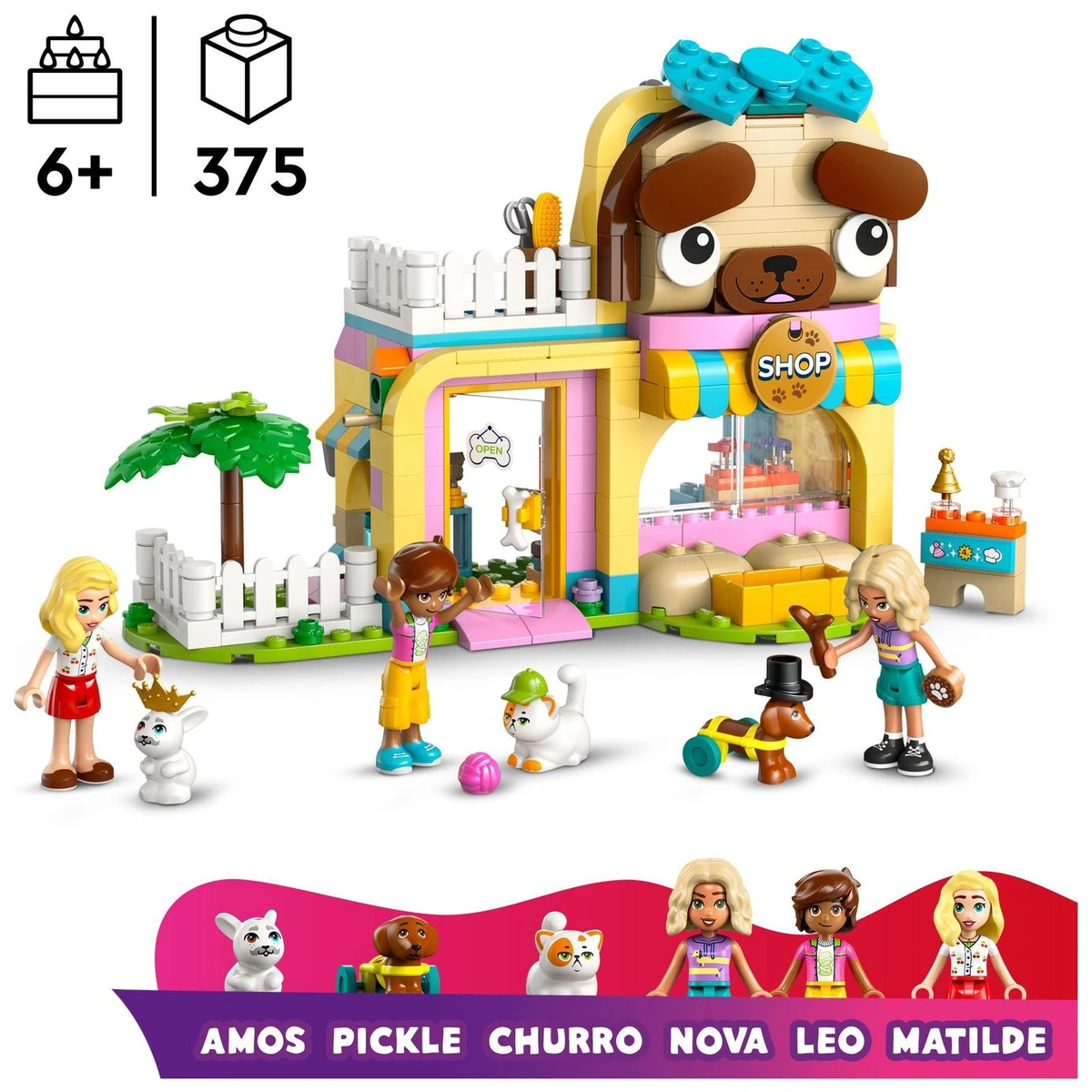 LEGO Friends Pet Accessories Shop Set with Animal Toys 42650