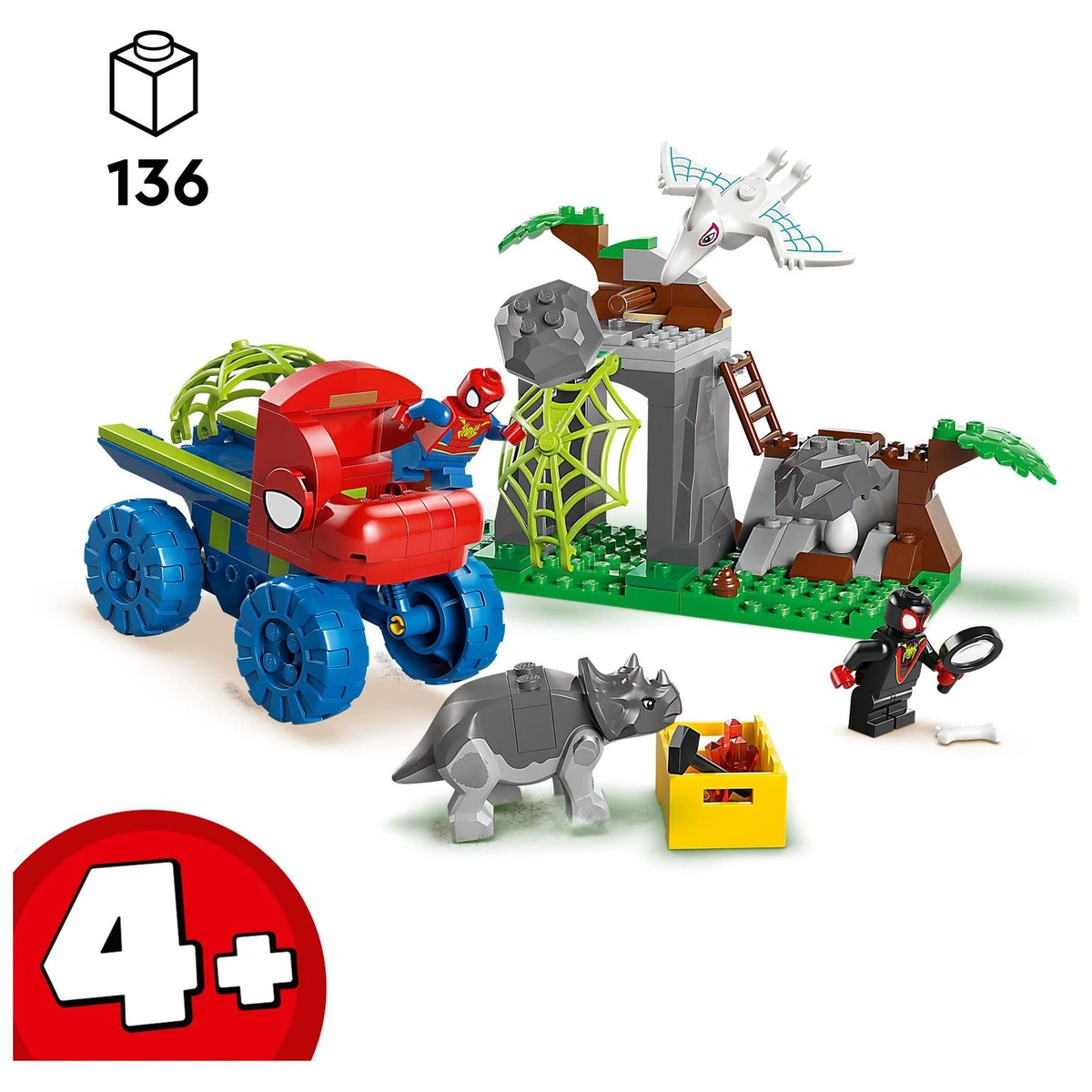 LEGO Marvel Spidey And Friends Dino Crawler Rescue 11199