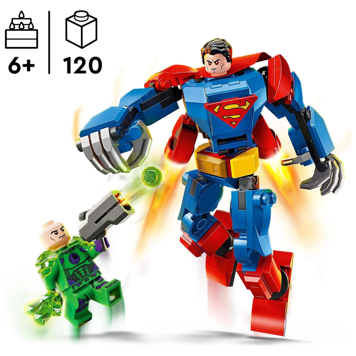LEGO DC Superman Mech vs. Lex Luthor Super Hero Toy 76302