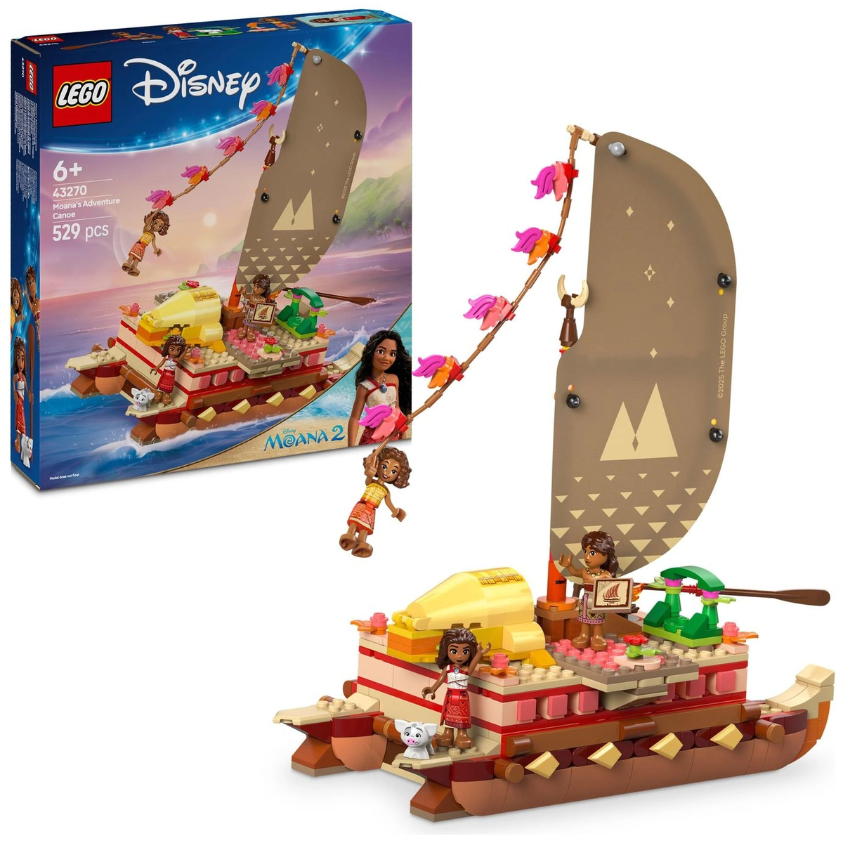 LEGO Disney Princess Moana's Adventure Canoe Set 43270