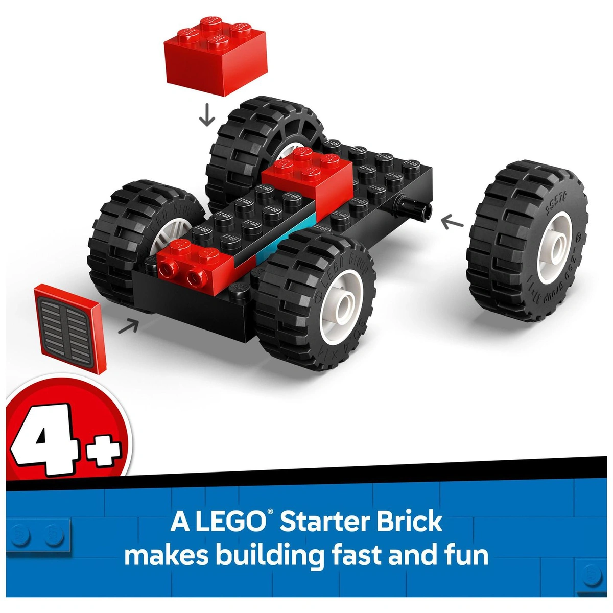 LEGO City Red Farm Tractor with Trailer & Sheep Toys 60461