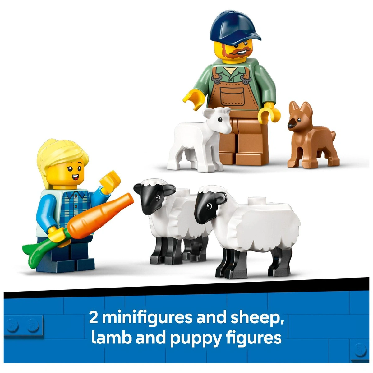 LEGO City Red Farm Tractor with Trailer & Sheep Toys 60461