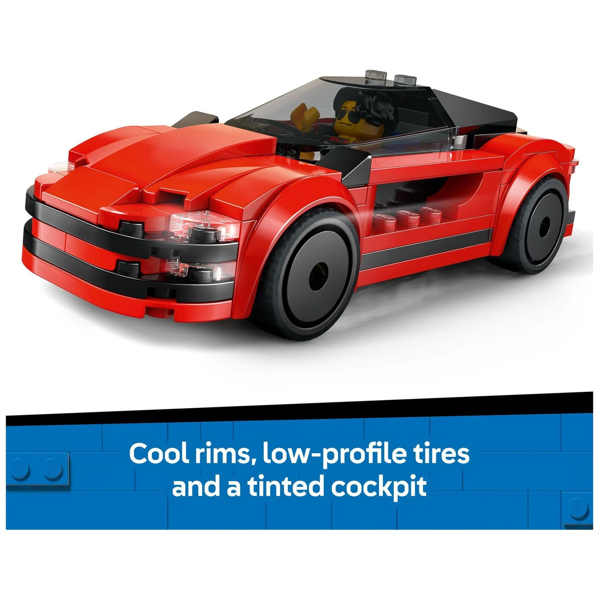 LEGO City Red Sports Car, Toy Supercar Vehicle Set 60448