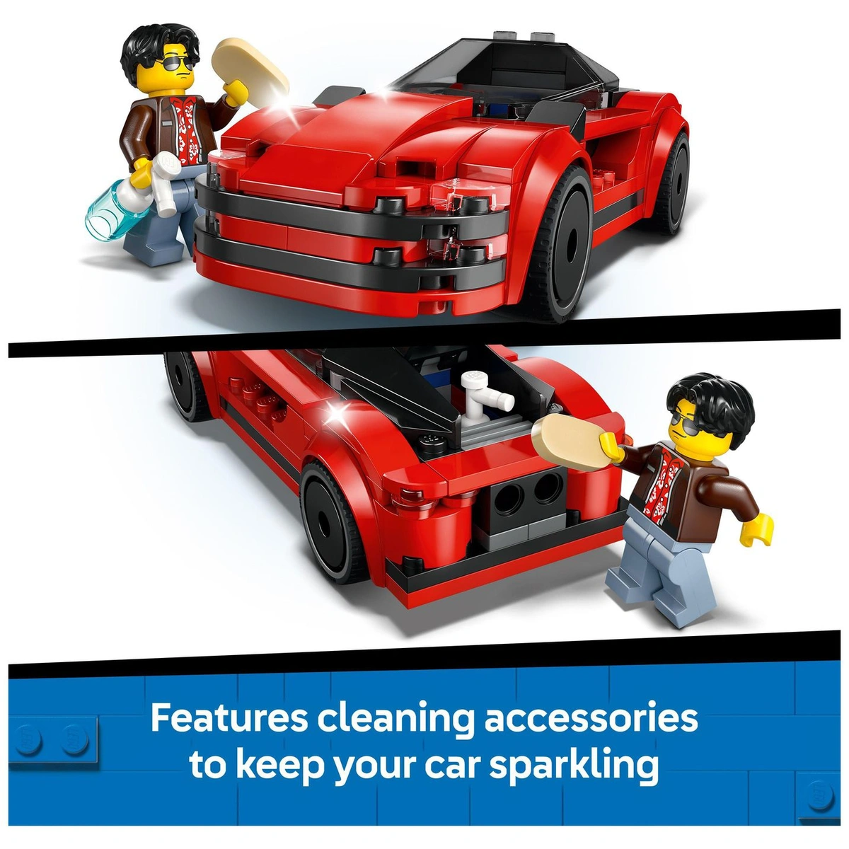 LEGO City Red Sports Car, Toy Supercar Vehicle Set 60448