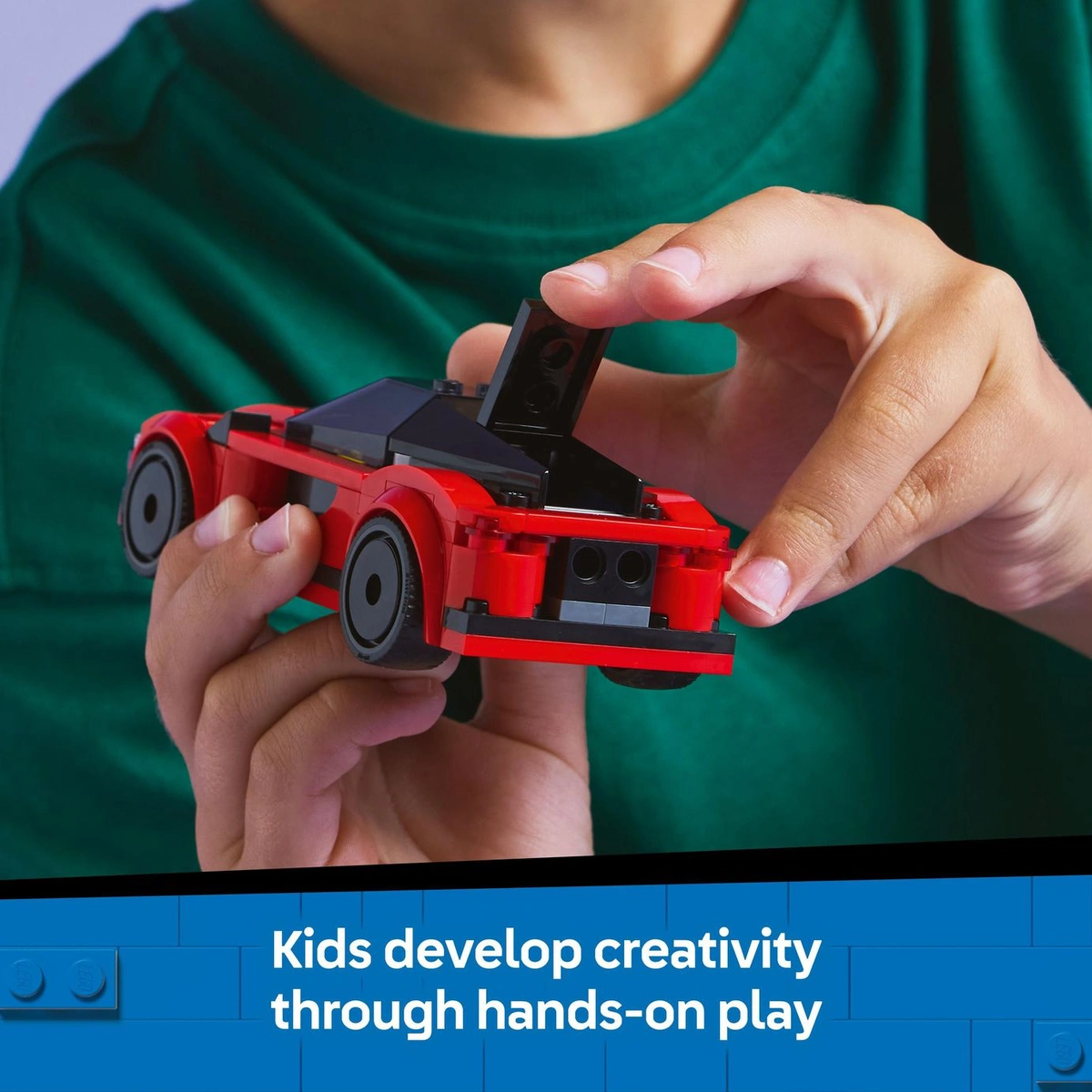 LEGO City Red Sports Car, Toy Supercar Vehicle Set 60448