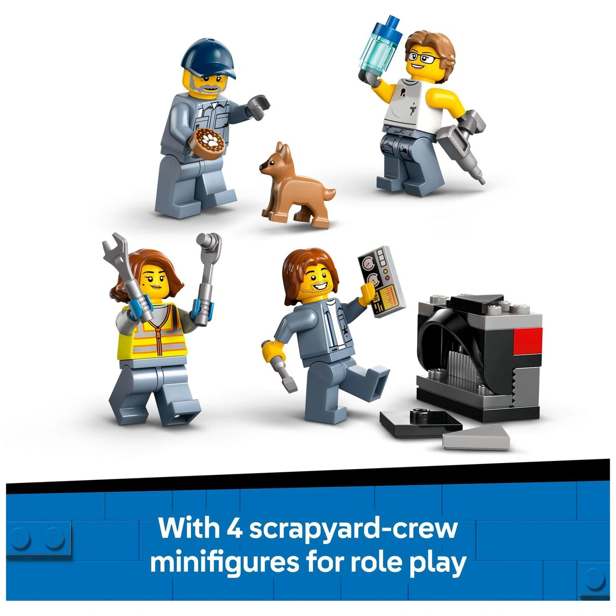 LEGO City Scrapyard with Cars, Building Toy Set 60472