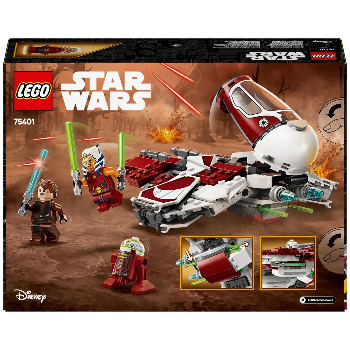 LEGO Star Wars Ahsoka's Jedi Interceptor Building Toy 75401