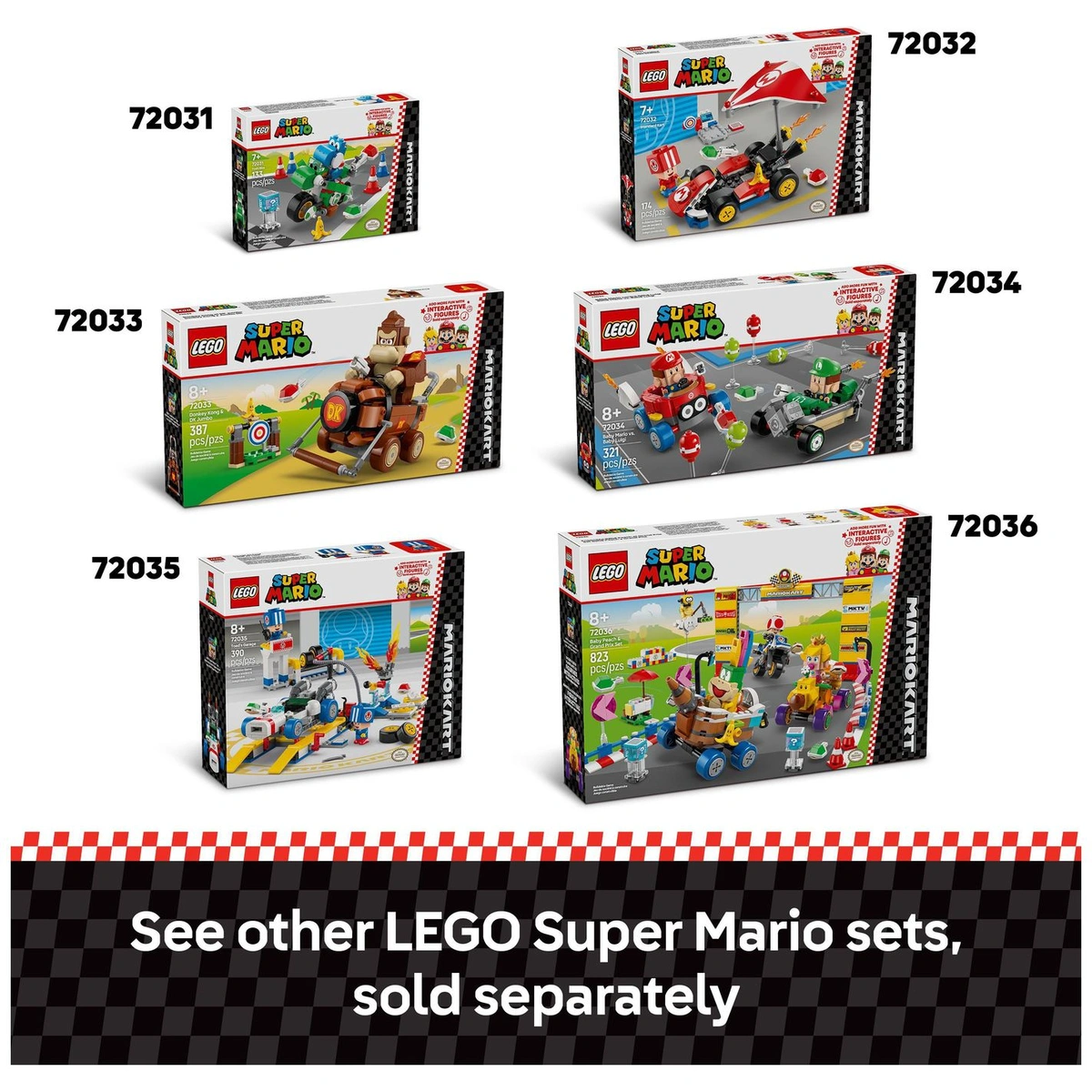 LEGO Super Mario: Mario Kart – Standard Kart Toy Set 72032