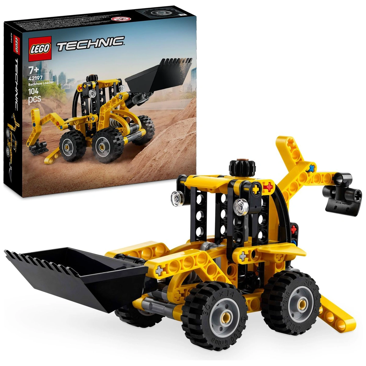 LEGO Technic Backhoe Loader Construction Vehicle Toy 42197
