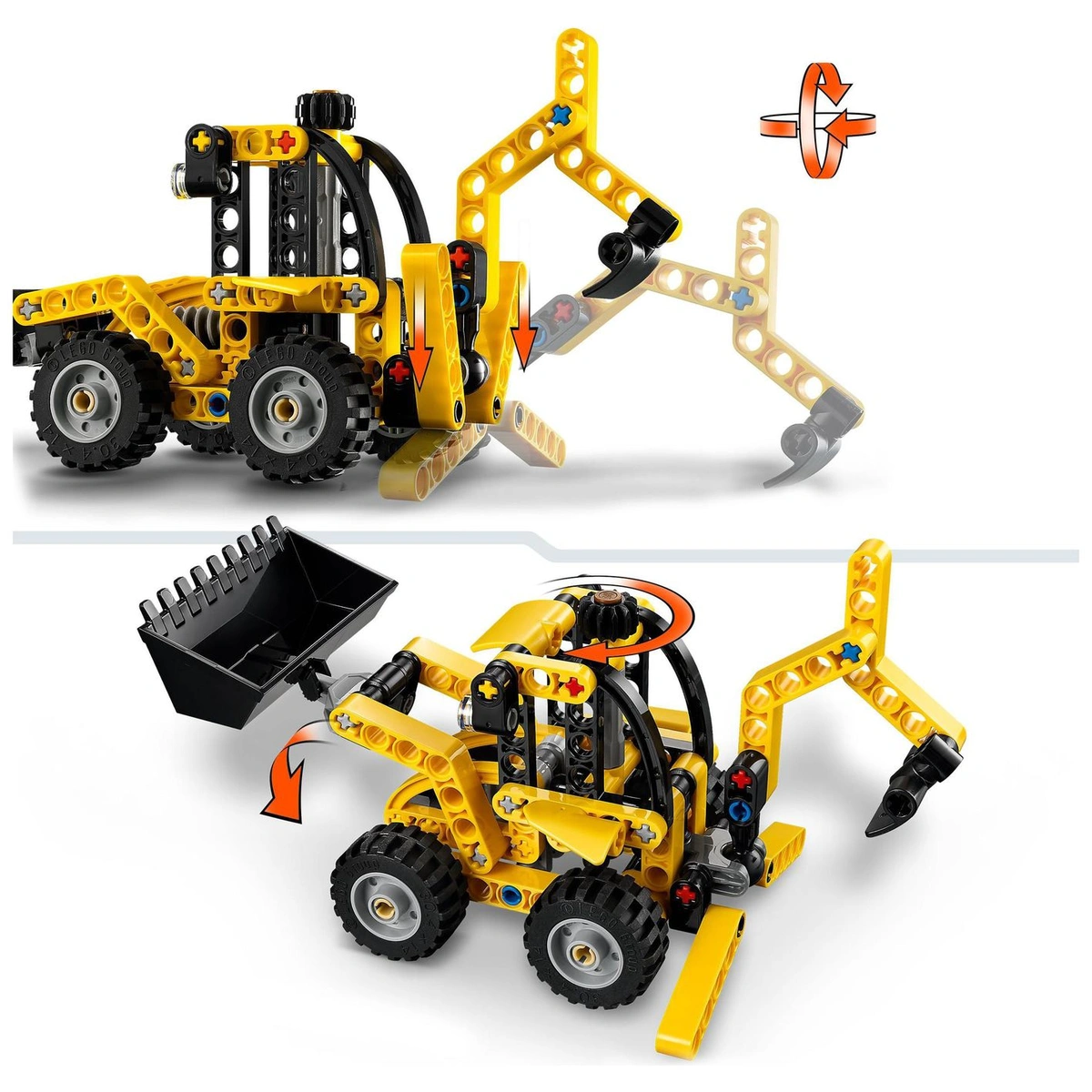 LEGO Technic Backhoe Loader Construction Vehicle Toy 42197