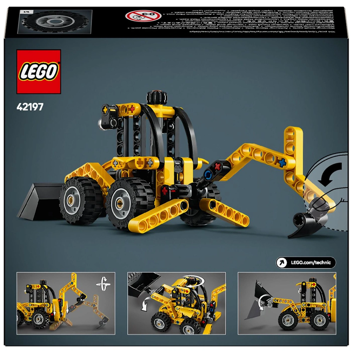 LEGO Technic Backhoe Loader Construction Vehicle Toy 42197