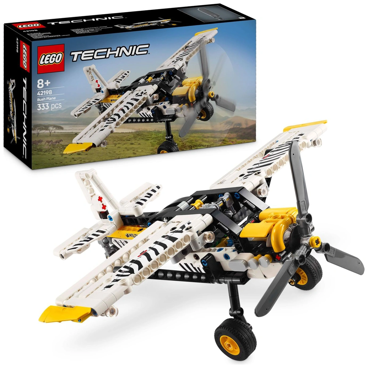 LEGO Technic Bush Plane Building Toy Set for Kids 42198