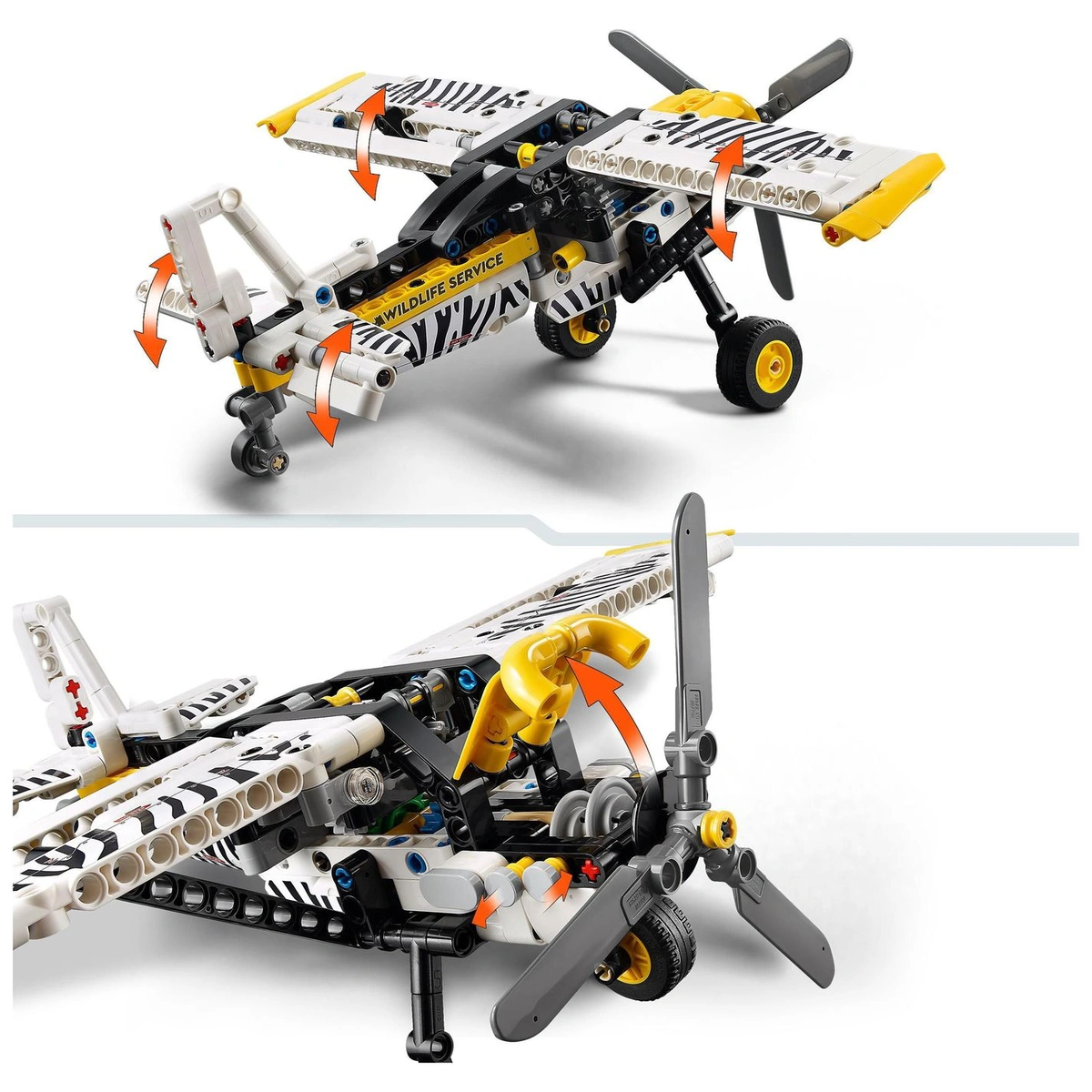 LEGO Technic Bush Plane Building Toy Set for Kids 42198