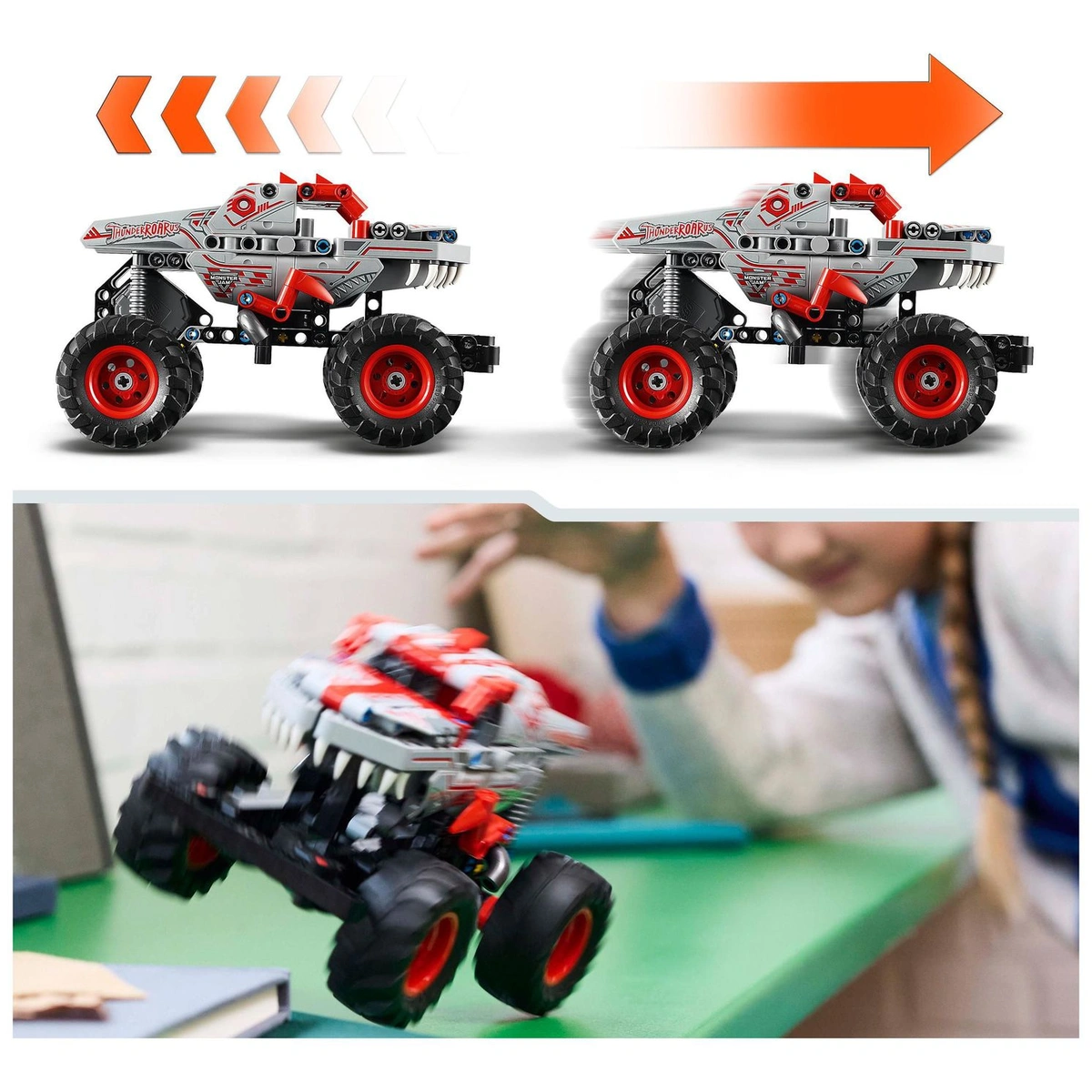 LEGO Technic Monster Jam ThunderROARus Pull-Back Truck 42200