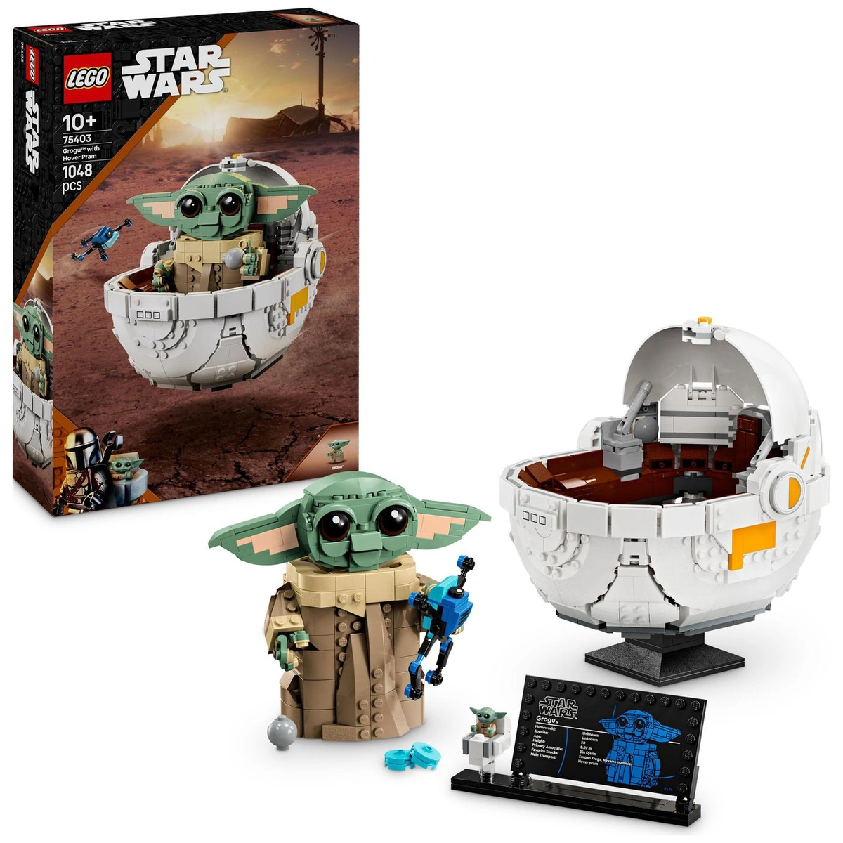 LEGO Star Wars Grogu with Hover Pram Building Toy 75403