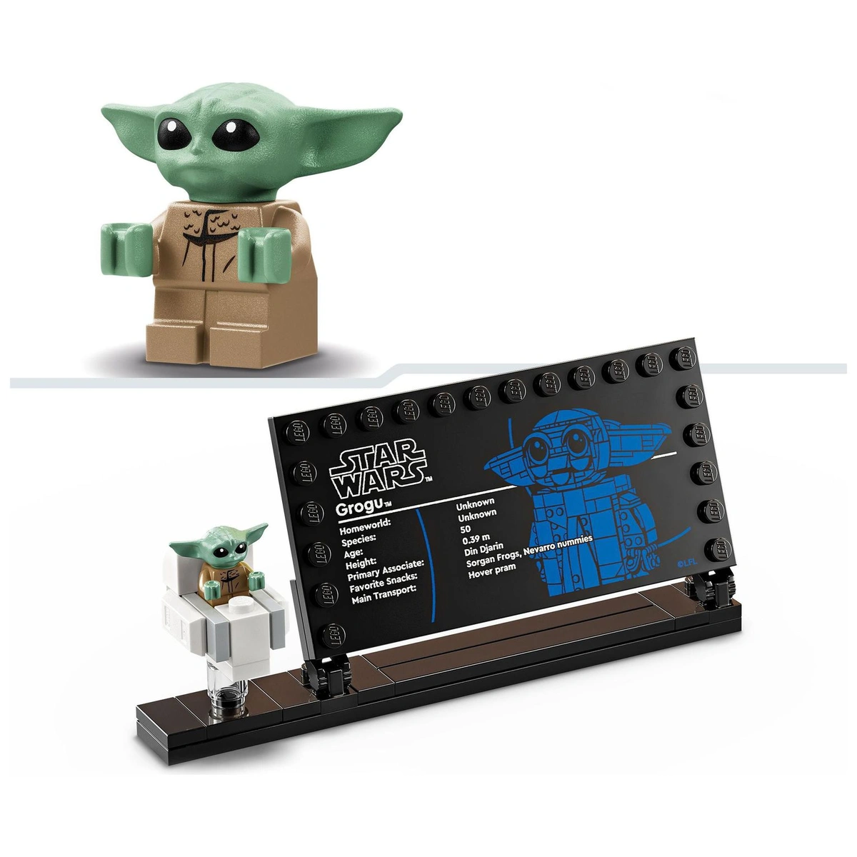 LEGO Star Wars Grogu with Hover Pram Building Toy 75403