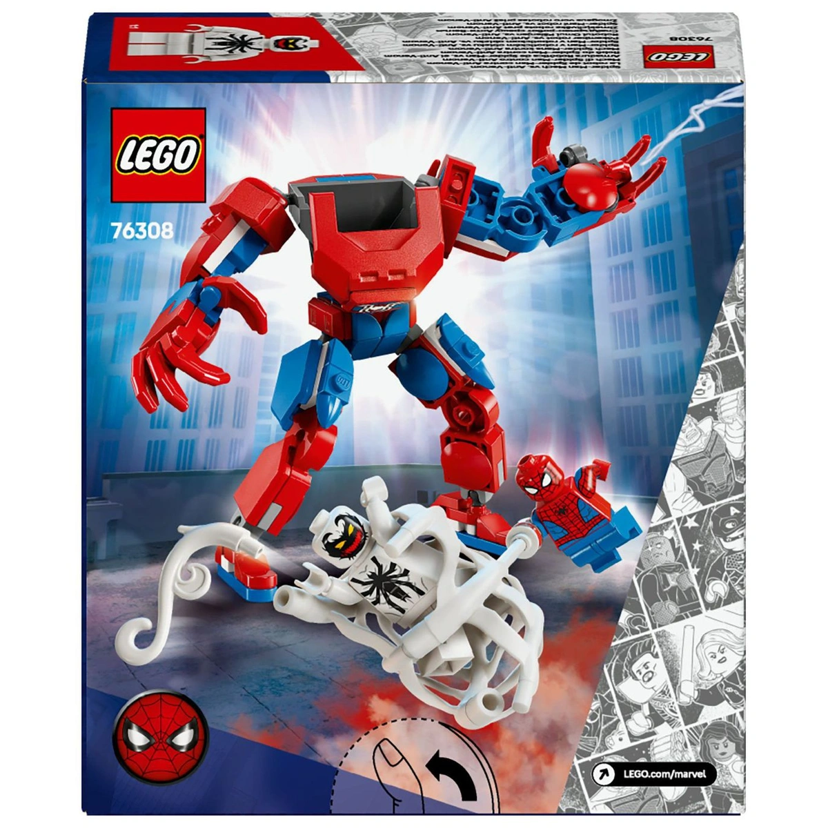 LEGO Marvel Spider-Man Mech vs. Anti-Venom Playset 76308