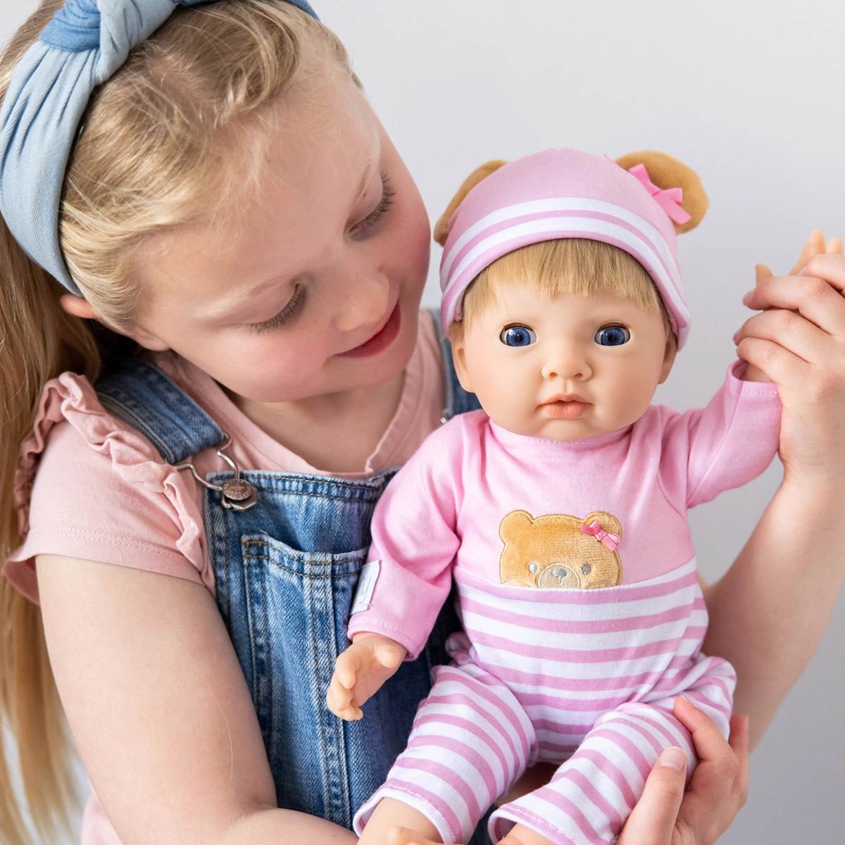 Tiny Treasures Teddy Gift Set -44cm Baby Doll