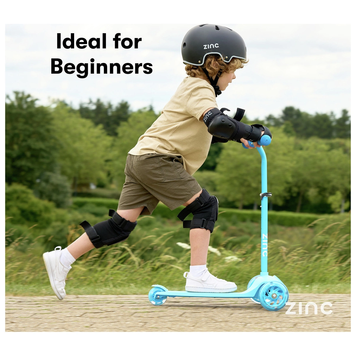 Zinc My First 3-in-1 Kids Light Up 3 Wheel Scooter - Blue