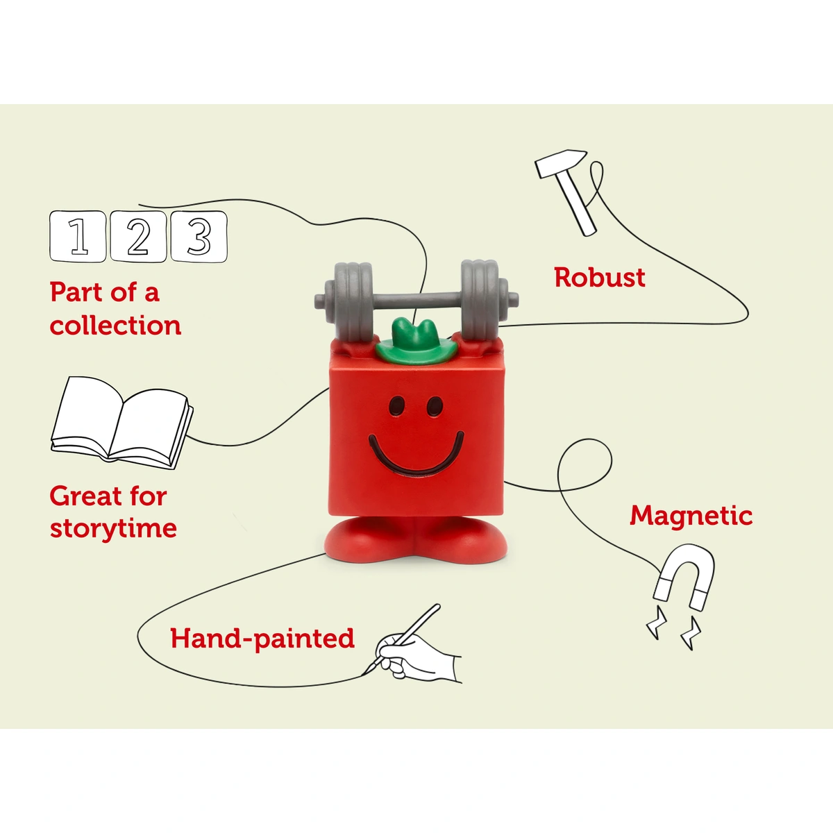 tonies Mr Men Mr Strong Audio Classic Tonie Character