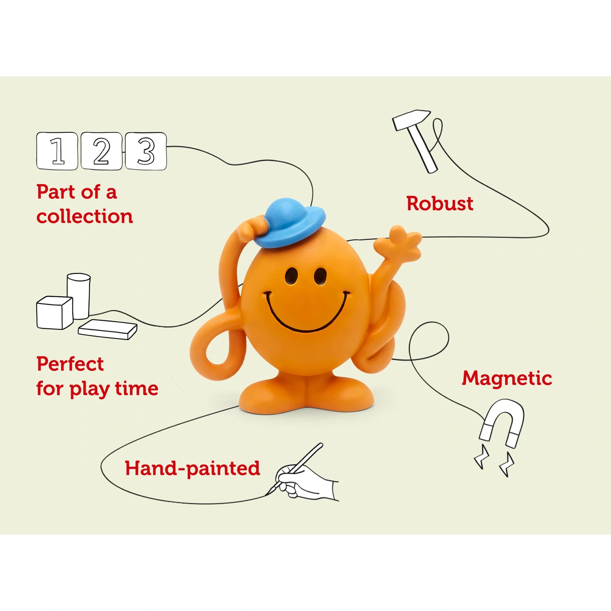 tonies Mr Men Mr Tickle Audio Classic Tonie Character