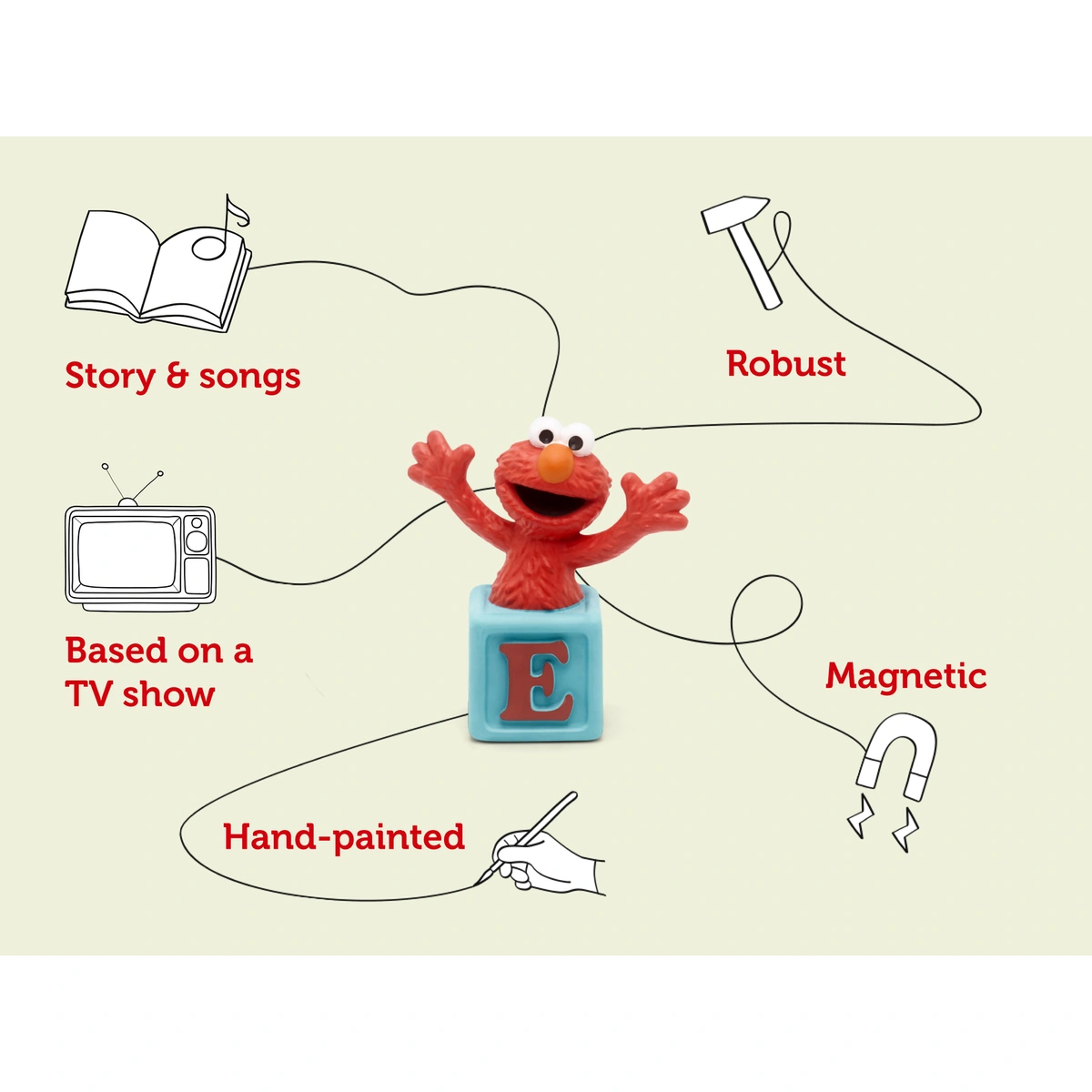 tonies Sesame Street Elmo Audio Classic Tonie Character