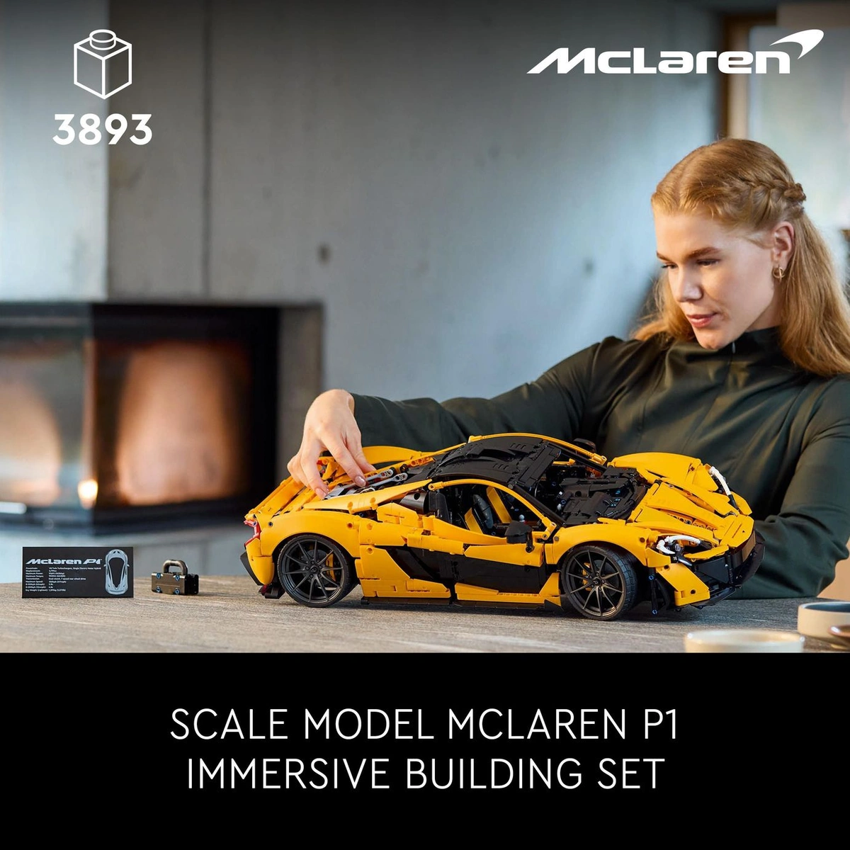 LEGO Technic McLaren P1 Model Car Set for Adults 42172