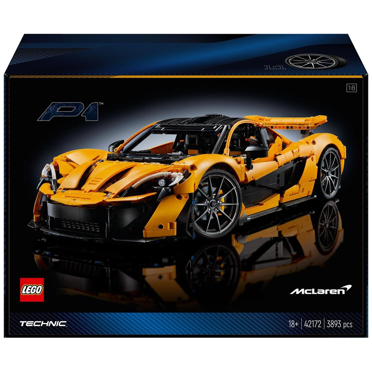 LEGO Technic McLaren P1 Model Car Set for Adults 42172