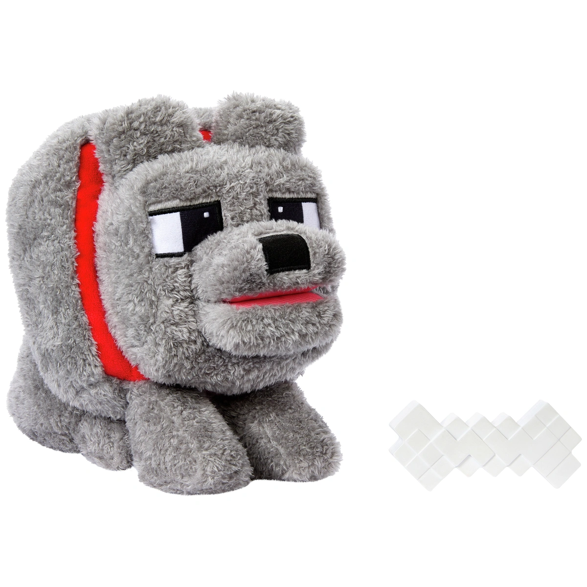Minecraft Movie Dennis Plush Interactive Toy & Bone