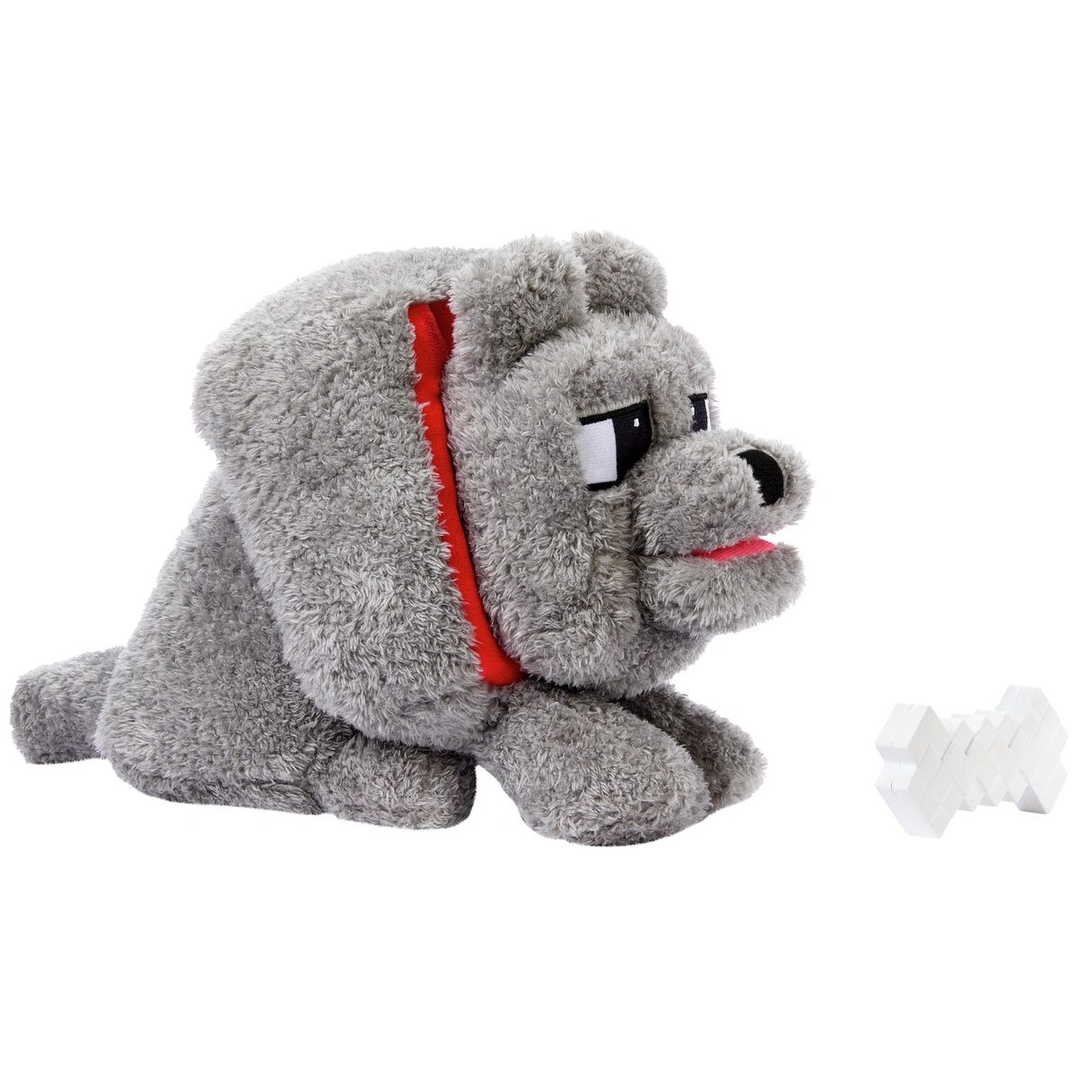 Minecraft Movie Dennis Plush Interactive Toy & Bone