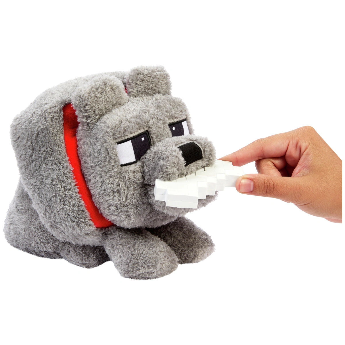 Minecraft Movie Dennis Plush Interactive Toy & Bone