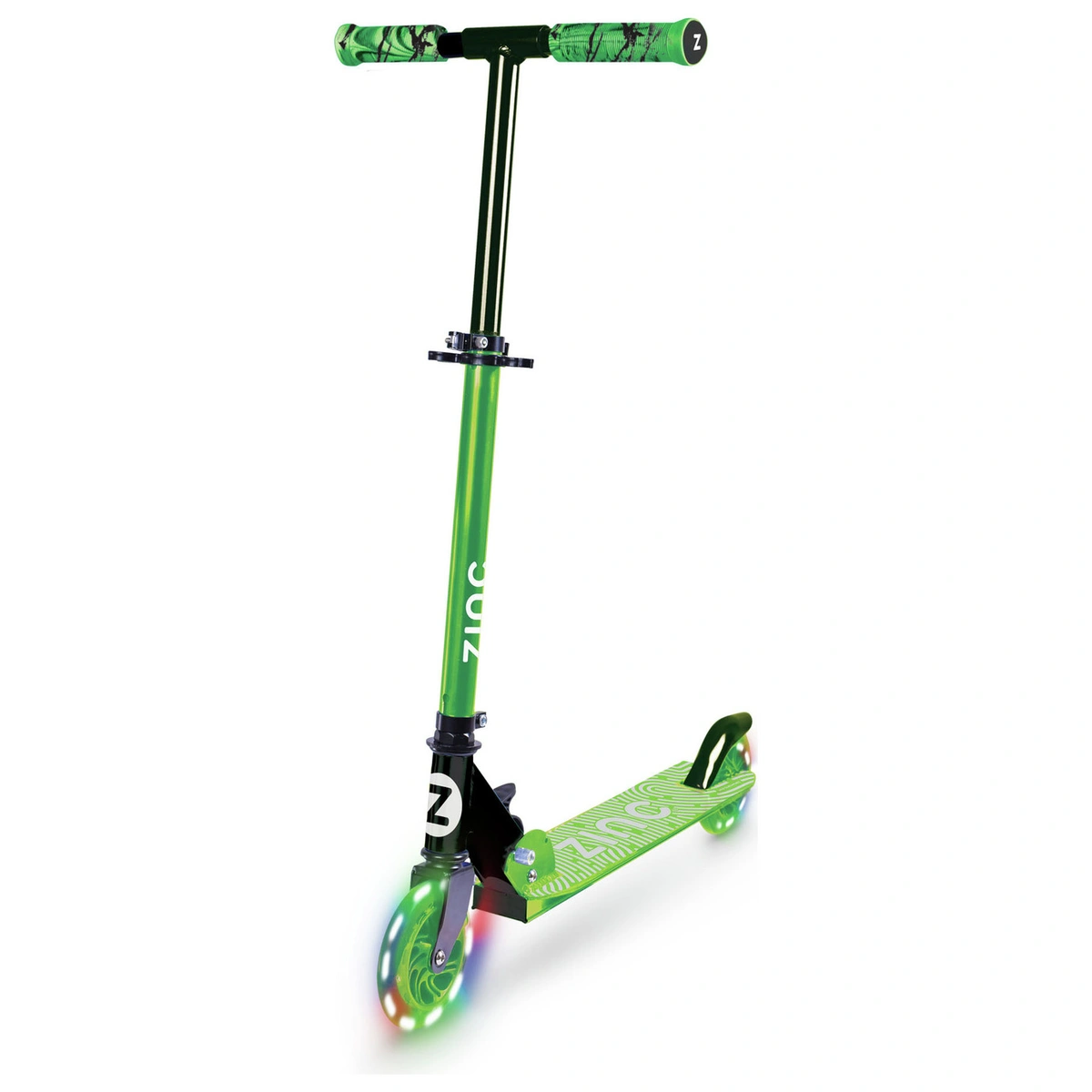 Zinc Identity Kids Folding Incline Scooter - Green