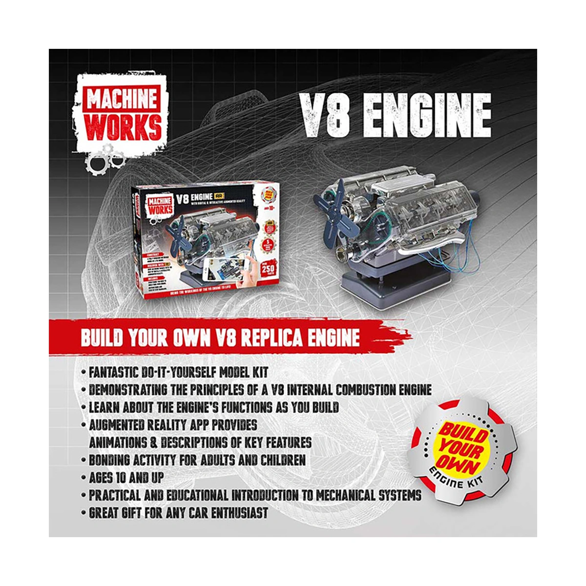 Menkind Build Your Own V8 Engine