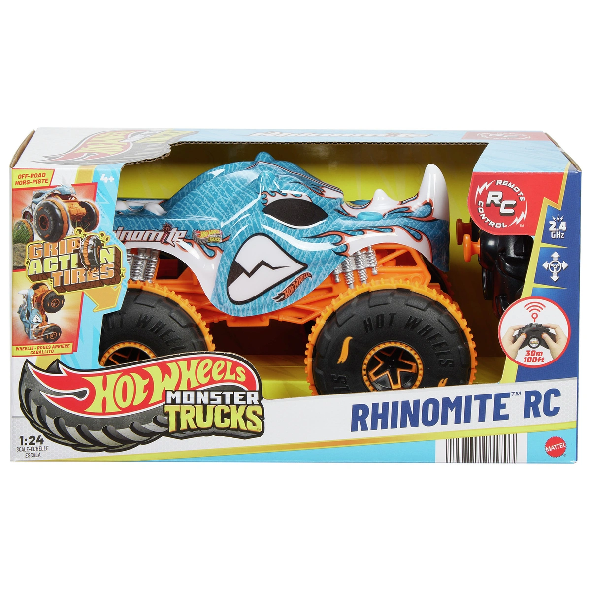 Hot Wheel RC Monster Trucks Rhinomite in 1:24 ScaleToy Truck