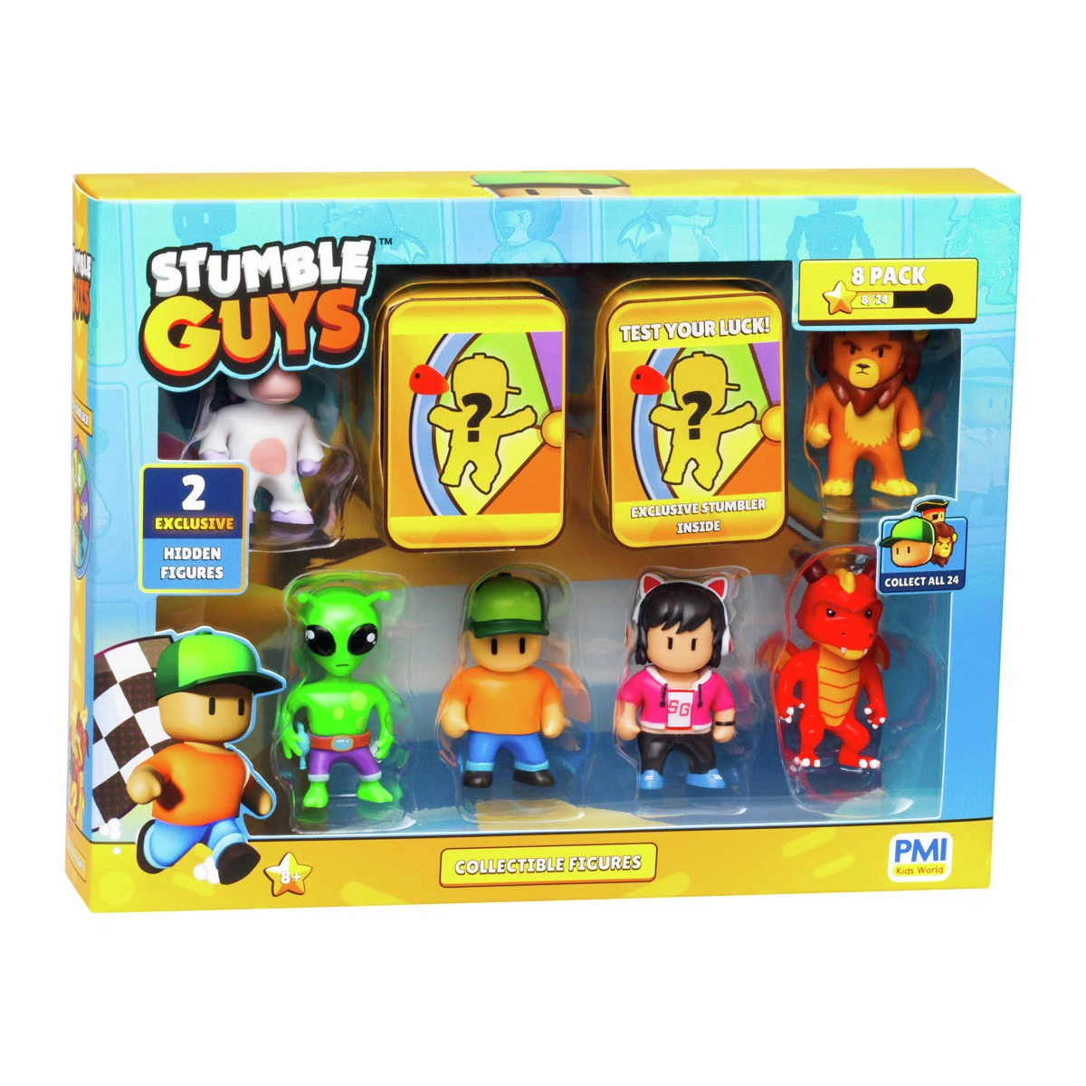 Stumble Guys 2 inch Collectable Figures Deluxe Box-Pack of 8